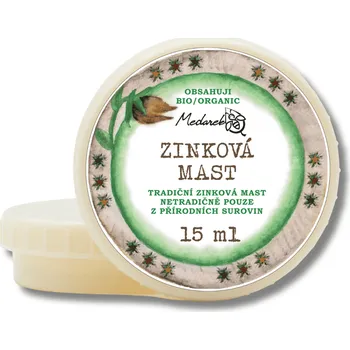 Medarek | Zinková mast Obsah: 15 ml děti • proti zarudnutí • bio bambucké máslo • bez vody a umělých aromat