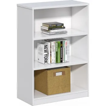 regál Kancelářský regál Houseland Prime Air 02 80 cm bílý