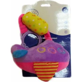 Chrastítko letadlo fialové – 13 cm