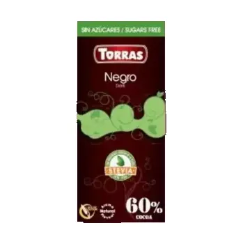 Čokoláda Torras hořká 60 % se stévií 100 g