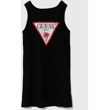 Dámské šaty Dětské bavlněné šaty Guess J4GK35.JA914.PPYH černá 99X, vel. 105-112