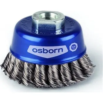 Drátěný kartáč Osborn 0002608151 - Kartáč drátěný hrncový pr. 65 mm, závit M14, copový ocelový drát 0,5 mm SUPERIOR