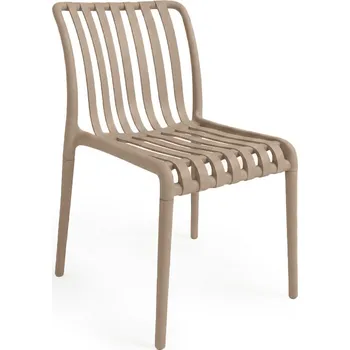 Jídelní židle Plastová židle TREGO, béžová