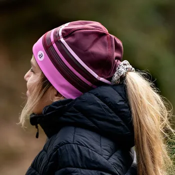 Čepice Sportovní čepice Bosa Active Lines violet s otvorem na culík, cop obvod hlavy 44-49 cm