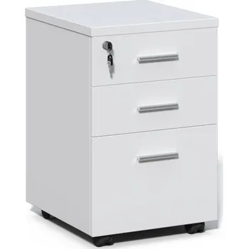 Zásuvkový kontejner Pojízdný kancelářský kontejner Houseland Prime Pro 01 bílý