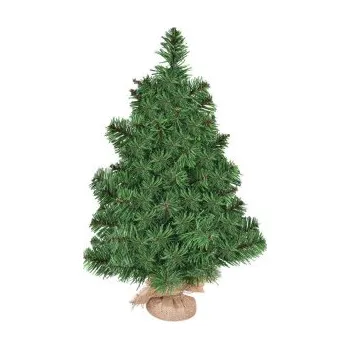 Vánoční stromek Vánoční stromek z jutového podstavce CM25026-3, 60 cm - A COSTWAY