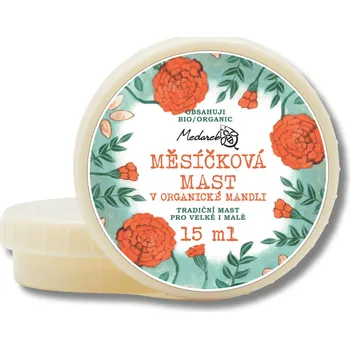 Medarek | Měsíčková mast v mandlovém oleji Obsah: 15 ml od narození • mandlový olej s měsíčkovým macerátem • bez parabenů, alergenů a aromat