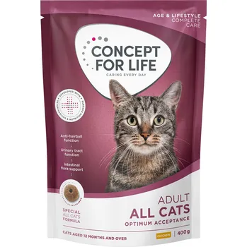 Krmivo pro kočku 400g Concept for Life all cats granule pro kočky - nová receptura