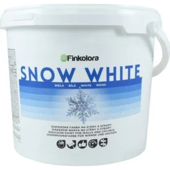 barva na zeď FINKOLORA Snow White - otěruvzdorná malířská barva Velikost balení: 5L