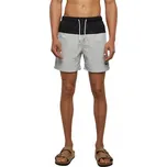 Barevné pánské plavky šortky s kontrastní šňůrkou Urban Classics Barva: lightasphalt/black, Velikost: 4XL
