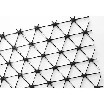 Geotextilie GEOMAT Tuhá trojosá monolitická geomříž – Tensar TriAx TX130S&nbsp;- otvor 33/33 mm&nbsp;- 4×75 m [300&nbsp;m²] – cena za m²