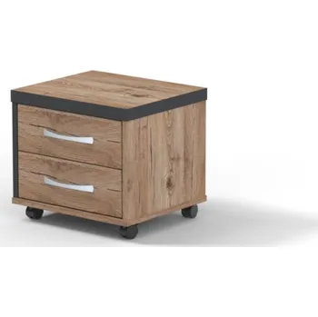 BRADOP Kontejner na kolečkách CASPER ELIOT Barevné provedení: DBG - DBG-dub bordeaux/šedá grafit