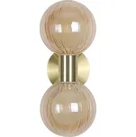 Searchlight 30507GO - Nástěnné svítidlo LUMINSPHERE 2xG9/7W/230V mosaz