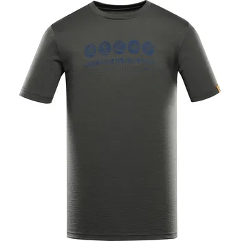 Pánská móda Alpine Pro WOOLEN 3 ZELENÁ PÁNSKÉ TRIKO Z MERINO VLNY XS