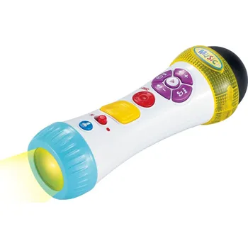 Hudební nástroj pro děti Hütermann Dětský svítící mikrofon SUPERSTAR – Edice pro malé zpěváky