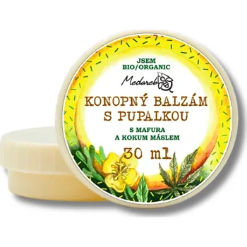 Medarek | Bio Konopný balzám s pupalkou bio • od narození • zklidňuje a vyživuje pokožku • 30 ml