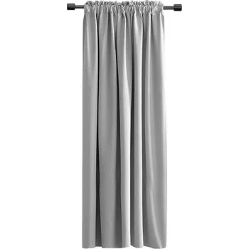 Mybesthome Vigo Blackout Zatemňovací závěs s řasící páskou, 135 × 250 cm, šedý, 1 ks