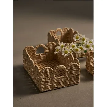 Úložný box Sinsay - Pletený úložný koš - béžová - 75269-08X - 75269-08X-L