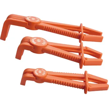 Zahradní hadice Sada zahnutých svěrek na hadice King Tony 3ks 9AF123