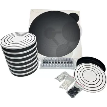 Interaktivní Bohrův model atomu (demonstrační model a žákovské modely s černou podložkou)