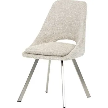 Autronic Partitura DCL-W1174CRM2 Židle jídelní, látka bouclé, béžová