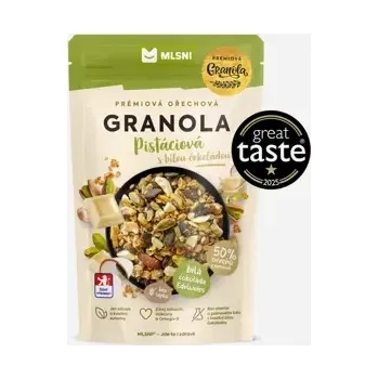 Prémiová granola Pistáciová s bílou čokoládou