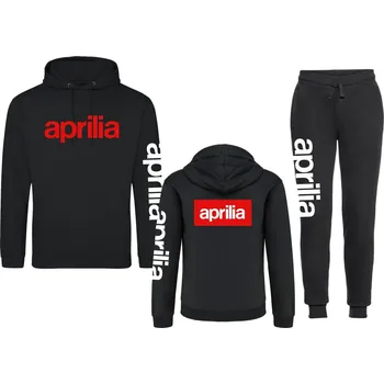 FELPA TEPLÁKOVÁ SOUPRAVA s motivem APRILIA černá Velikost.: M