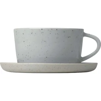 Sada šálků na kávu s podšálky Sablo Blomus šedé 150 ml 2 ks