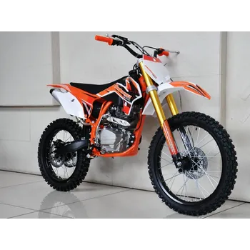 malá motorka Pitbike MiniRocket PitRock 250ccm 21/18 oranžová, sedlo 92cm