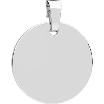 Šperk Hladký malý medailon vhodný i na gravírování stříbrný