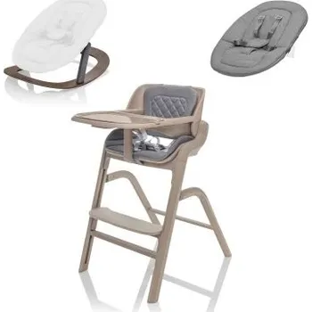 Zopa Inspira Set Dětská židlička, novorozenecký set a houpací základna - Cookie Beige