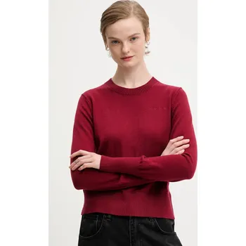 Dámský svetr Svetr z vlněné směsi Guess Jeans W4BR83.Z3HO2 burgundské 83X, vel. S