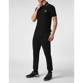Pánské tričko Plein Sport Polokošile 641 Černá Slim Fit M