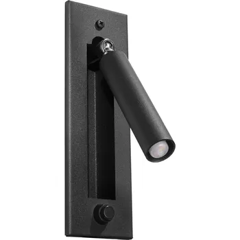 Nástěnné svítidlo Nástěnné svítidlo ENIF černé moderní kovové nastavitelné do obýváku a ložnice Sollux