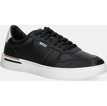 Pánské tenisky Kožené tenisky BOSS Clint 50542538.001 černá 99X, EUR 45