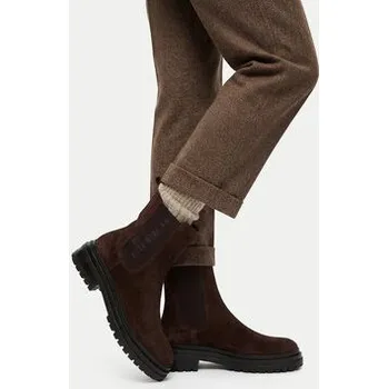 Pracovní obuv Kotníková obuv s elastickým prvkem U.S. Polo Assn. CEO-VIZAG001W/ELE1 Hnědá 36