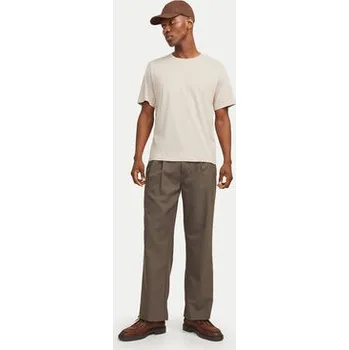 Oblečení a móda Jack & Jones T-Shirt Corp Logo 12151955 Béžová Regular Fit S