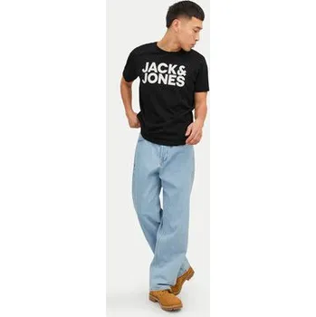 Oblečení a móda Jack & Jones T-Shirt Crop Logo 12151955 Černá Regular Fit XL
