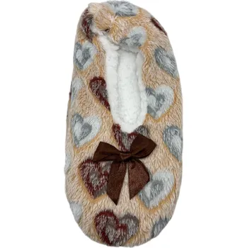 Dámská obuv Dámské béžové domácí pantofle 01 Barva: Béžová, Velikost: 39-42