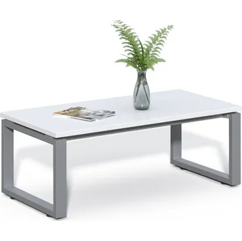 Konferenční stolek Kancelářský konferenční stolek Houseland Prime Home 01 120 cm bílý