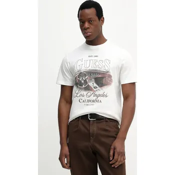 Oblečení a móda Bavlněné tričko Guess M6RI13.K8FQ4 béžová 01X, vel. M