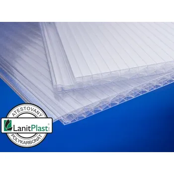Průsvitná krytina Brett Martin Polykarbonátová deska 0,5 × 3 m, 5 stěn – 2,5 kg/m² (čirá)