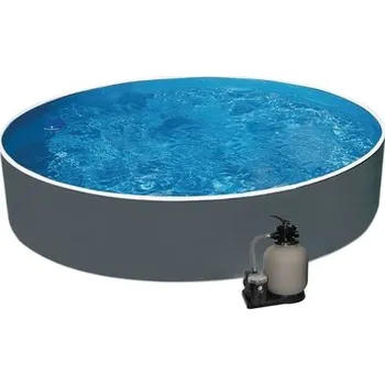 Bazén AZURO GRAPHIT 5,0 x 1,2m + písková filtrace 6m3/h