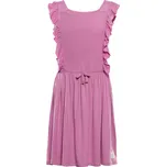 Alpine Pro EDANO RŮŽOVÁ DĚTSKÉ LETNÍ ŠATY 104-110