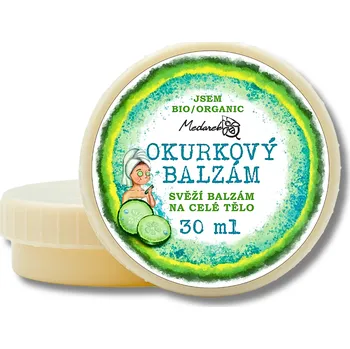 Tělový balzám Medarek | Bio Okurkový balzám Objem: 30 ml lehký přírodní balzám • zklidňuje a regeneruje • ideální po holení i na léto