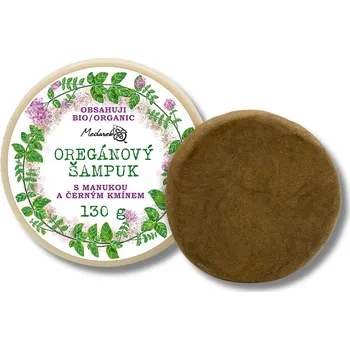 Šampon Medarek | Bio Oregánový šampuk s manukou Obsah: 130 g bio • pro pokožku hlavy s kožními obtížemi • normální vlasy • děti od 3 let