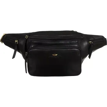 Ledvinka Pánská kožená ledvinka černá - Peterson Nikandr černá