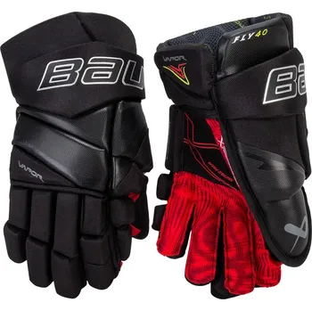 Sportovní chránič Hokejové rukavice Bauer S24 Vapor FLY40 SR. Barva: BK - Černá, Velikost: 14"