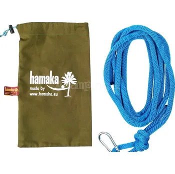Zahradní nábytek Příslušenství k houpacím sítím Hamaka.eu lano s karabinou 5 metrů