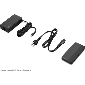 Lenovo USB-C Dual Display Travel Dock (w/ adapter)